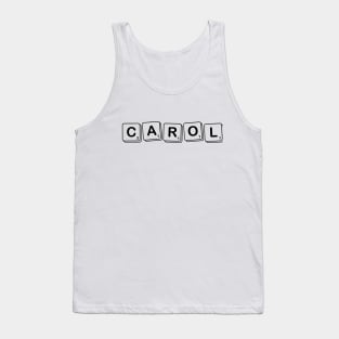 Carol - scrabble tiles personalised name Tank Top